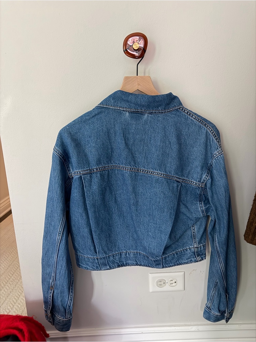 Levi's Blue Denim Cropped Jacket - Picture 4 of 4